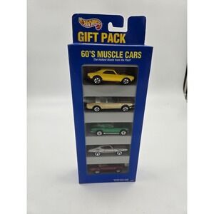 Hot Wheels 1995 '60 s Muscle Cars 5 Pack Inc '67 Camaro ,Shelby Cobra Boxed